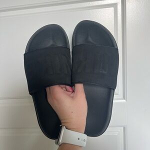 Black Nike Slides